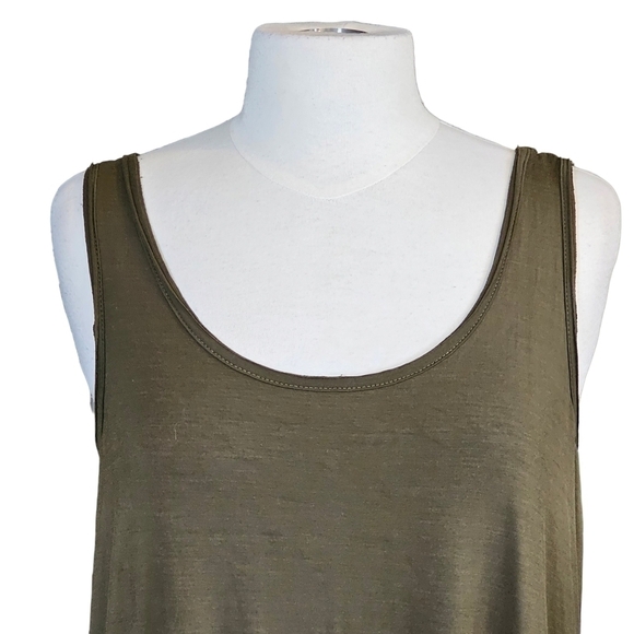 Jackson Rowe Modal Tank Dress Sage Green Size Small - Picture 3 of 13